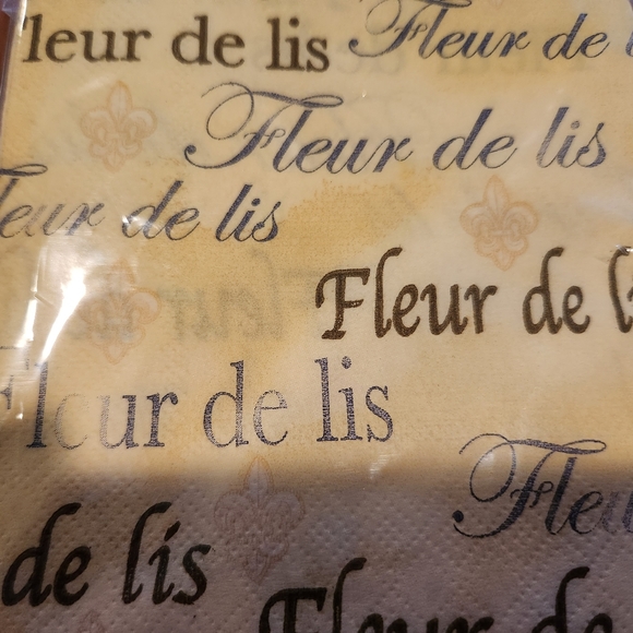 LENOX EveryDay Soiree Napkin Box Fleur de Lis w/ Weight Original Box & Paperwork - Picture 3 of 15